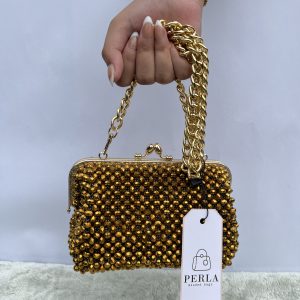 Amber Beaded Bag