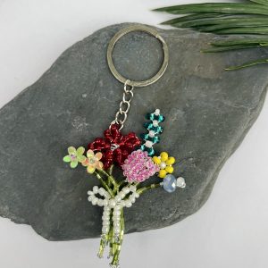 Bouquet Beaded Keychain