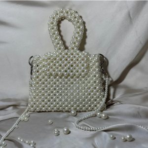 Classic Pearl Beaded Bag